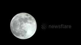 Supermoon lights up the night sky in Donegal, Ireland