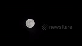Super blue moon over North Wales