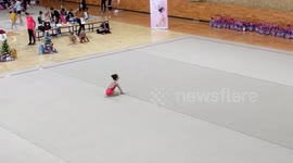 Amazing gymnastics performance by Nela Bosnjakovic