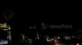 time lapse moon eclipse form Bukittinggi, Indonesia at january 31 7.30 pm