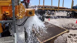 Cape Town Water Crisis - Water Gushing from the Borehole the City drilled