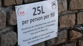 Cape Town Water Crisis - Newlands Springs Collection Points Signage
