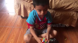 How to solve Rubik's cube by a kid