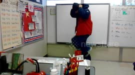 Me having a little fun before our school Christmas party!