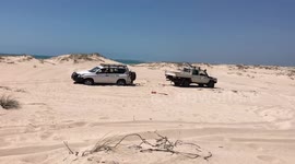 Getting a 4wd out of a sandy situation