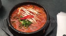 Sizzling Korean hotpot