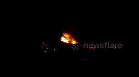 5th alarm 10 home burning pre arrival video Mount Carmel