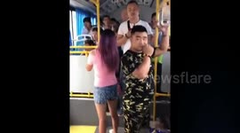 Chinese woman wears 'anti-harassment' shorts on bus