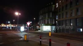 Fire Trucks Arrive Outside Student Halls