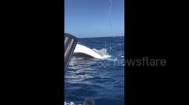 Fishermen rescue crew from sinking boat in Caribbean