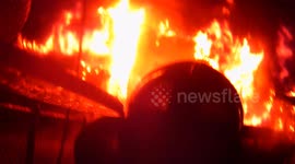5th alarm Helmet camera video #1