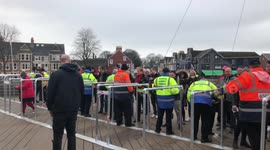 Tight security checks at the Principality Stadium