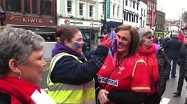 Welsh rugby fan gets a face tattoo
