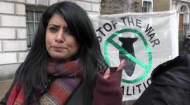 Maz Saleem of Stop the War join the Demonstrate - NHS in Crisis: Fix It Now!