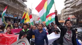 Greece’s Kurds protest against Turkish government’s Syrian offensive