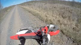 High Speed Dirt Bike Crash