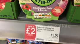 Supermarket's bizarre pasta sauce discount