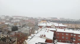 Rare snow storm hits Spanish province of Cuenca