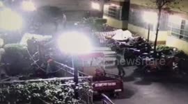 Boy blasted into air by fiery septic tank explosion