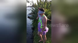 Newsflare Edit - Stag do fake bungee jump