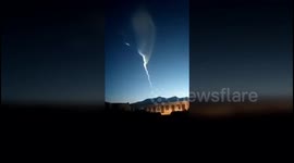 Noctilucent cloud seen in Urumqi during China’s anti-missile test