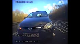 Crunch! Woman drives into back of my truck!