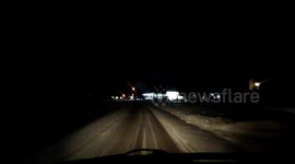 Snow Covered Roads Saginaw Michigan 1-6-18