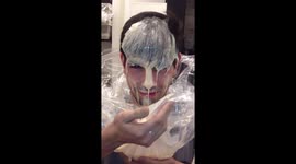 Coworker loses bet. Pays the price