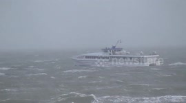 Ferry battling storm Imogen 8/2/16