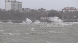 Rough Ferry ride in storm Imogen