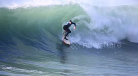Super Surf Saturday at Porthleven in Cornwall