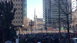 Eagles fans pack Philadelphia streets for Super Bowl parade