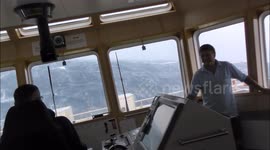 30 minutes of stomach-churning footage of a rescue vessel riding out a huge storm in the North Sea