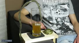 RAW: DIY engineer makes homemade beer tap
