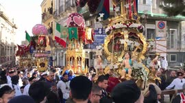 The Festival Of Sant Agatha In Catania, Italy