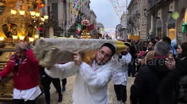 The Sant' Agata Fest on February 5, 2018 in Catania, Italy.
