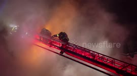5 Alarm Fire in Commercial/Apartment Building in Paterson, NY 2/5/18