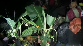 celebration yadnya kasada residents hindu tengger mountain bromo district probolinggo East Java