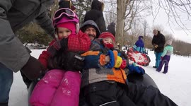 Why you should wear a helmet sledding!