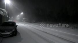 Heavy snow hits Greater Manchester