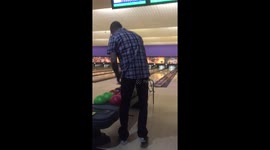 Funny bowling stance