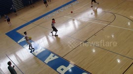 Insane! One guy beats whole Dodge Ball team