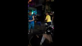 British tourists in shocking street brawl