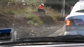 Bored Road Worker