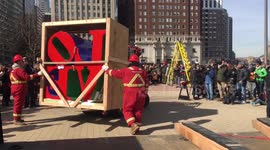 Love Statue Returns to Philadelphia’s LOVE Park