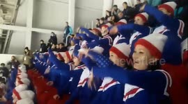 North Korean cheerleaders steal the spotlight at Winter Olympics