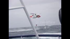 SINKING YACHT IN THE NORTH SEA
