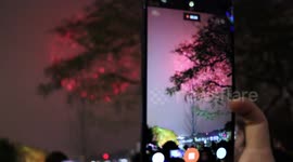 Mobile Phone Captures Fireworks - Chinese New Year Hanoi