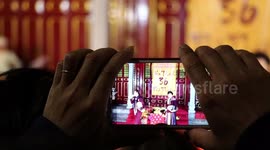 Chinese New Year Celebration - Filmed Through Phone Vietnam Tet 2018