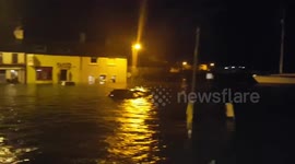 Storm Eleanor flooding Kinvara Co Galway 2nd January 2018
